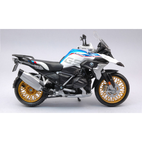 BMW R1250 GS 2015 WHITE BLUE RED 1:12 Maisto Moto Modellino