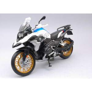 BMW R1250 GS 2015 WHITE BLUE RED 1:12 Maisto Moto Modellino