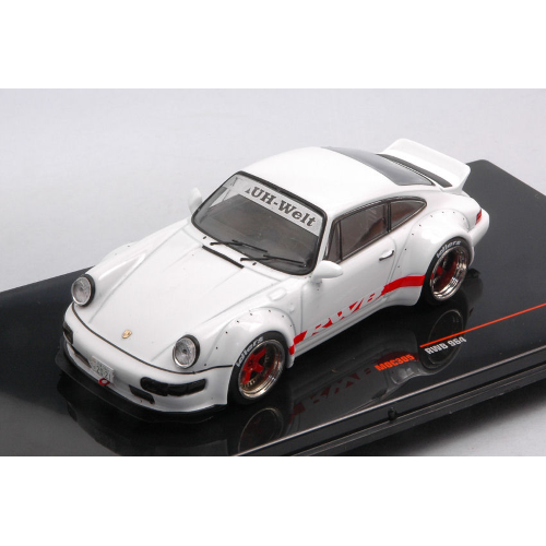 PORSCHE 911 964 RWB RWB RAUH WELT 1992 WHITE 1:43 Ixo Model Auto Stradali Modellino
