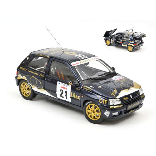 RENAULT CLIO WILLIAMS N.21 TOUR DE CORSE 1993 S.JORDAN-J.BOYERE 1:18 Norev Auto Rally Modellino