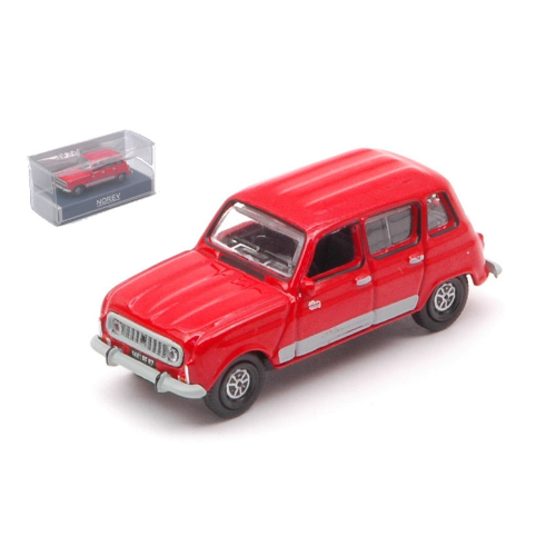 RENAULT 4 GTL 1987 RED 1:87 Norev Auto Stradali Modellino