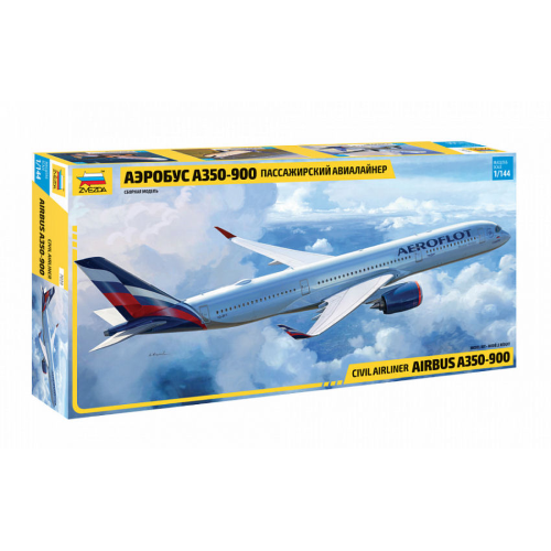 AIRBUS A350-900 KIT 1:144 Zvezda Kit Aerei Die Cast Modellino