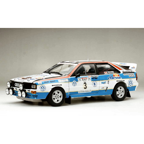 AUDI QUATTRO A2 N.3 3rd RALLY ARGENTINA 1984 J.RECALDE-J.DEL BUONO 1:18 SunStar Auto Rally Die Cast Modellino