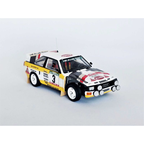 AUDI SPORT QUATTRO N.3 4th RALLY OF PORTUGAL 1985 S.BLOMQVIST 1:43 Trofeu Auto Rally Modellino