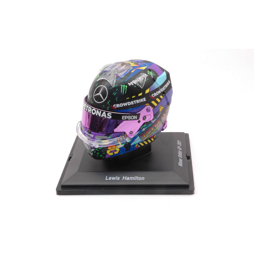 CASCO LEWIS HAMILTON WINNER BRITISH GP 2021 1:5 Spark Model Caschi Modellino