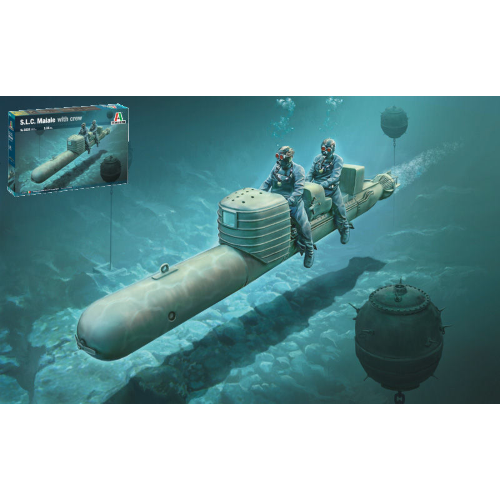 S.L.C. MAIALE WITH CREW KIT 1:35 Italeri Kit Navi Modellino