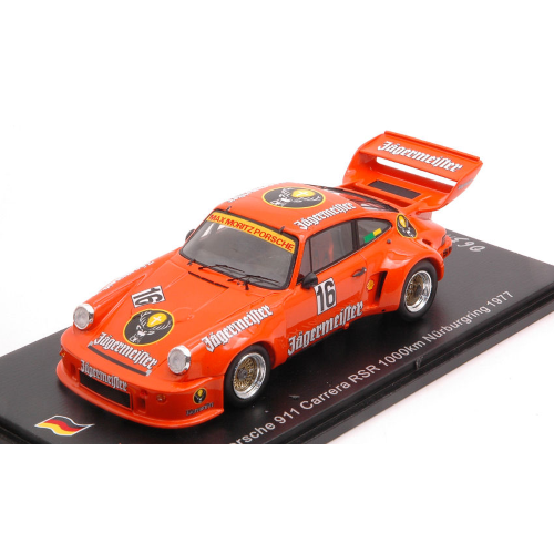 PORSCHE 911 CARRERA RSR N.16 1000 KM NURBURGRING 1977 SCHIMPF-FISCHABER 1:43 Spark Model Auto Competizione Modellino