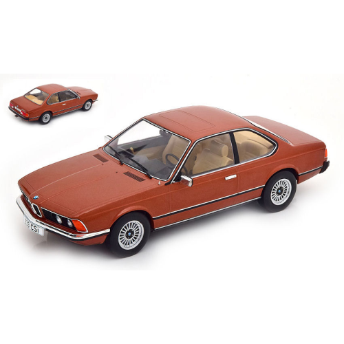 BMW 6er 633 CSI (E24) 1976 BROWN METALLIC 1:18 ModelCarGroup Auto Stradali Modellino