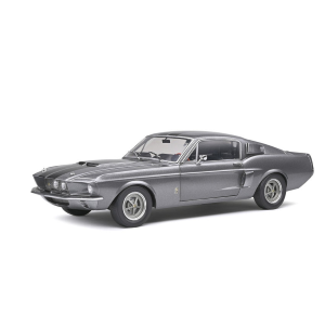 SHELBY GT500 1967 GREY & BLACK STRIPES 1:18 Solido Auto Stradali Modellino