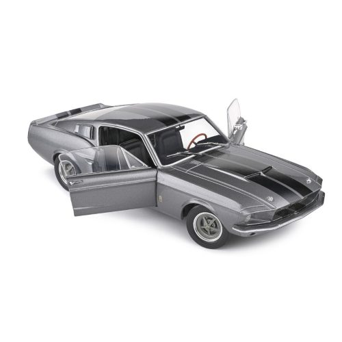 SHELBY GT500 1967 GREY & BLACK STRIPES 1:18 Solido Auto Stradali Modellino