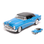 BUICK SKYLARK CABRIOLET 1953 WITH CLOSED CANOPY BLUE 1:24 Welly Auto Stradali Die Cast Modellino
