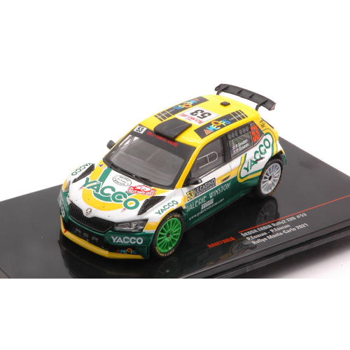 SKODA FABIA RALLY 2 EVO N.53 RALLY MONTE CARLO 2021 EOUZAN-EOUZAN 1:43 Ixo Model Auto Rally Modellino