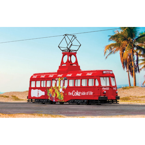 COCA COLA SINGLE DECKER TRAM 1:76 Corgi Autobus Modellino
