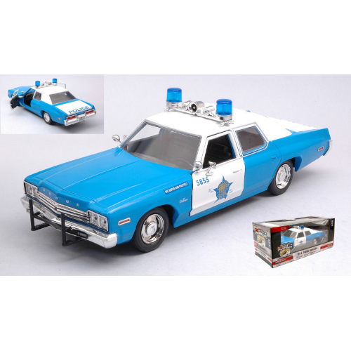 DODGE MONACO 1974 CHICAGO POLICE DEPARTMENT 1:24 Greenlight Forze dell'Ordine Modellino