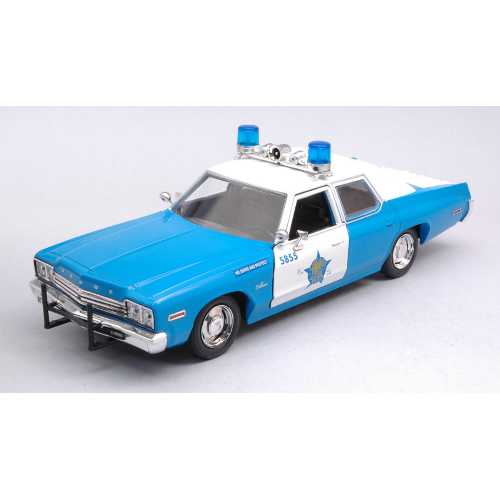 DODGE MONACO 1974 CHICAGO POLICE DEPARTMENT 1:24 Greenlight Forze dell'Ordine Modellino
