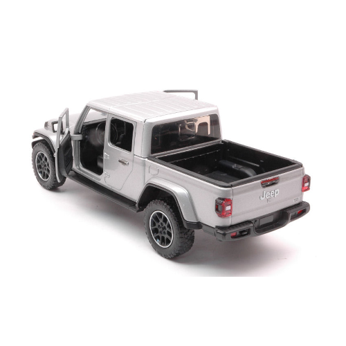JEEP GLADIATOR 2020 OVERLAND HARD TOP SILVER 1:24 MotorMax Auto Stradali Modellino