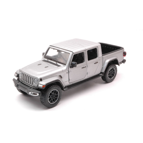 JEEP GLADIATOR 2020 OVERLAND HARD TOP SILVER 1:24 MotorMax Auto Stradali Modellino