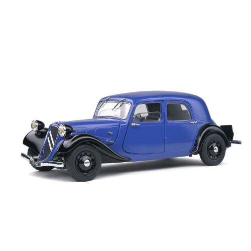 CITROEN TRACTION 7 BI-TON DARK BLUE/BLACK 1:18 Solido Auto d'Epoca Modellino