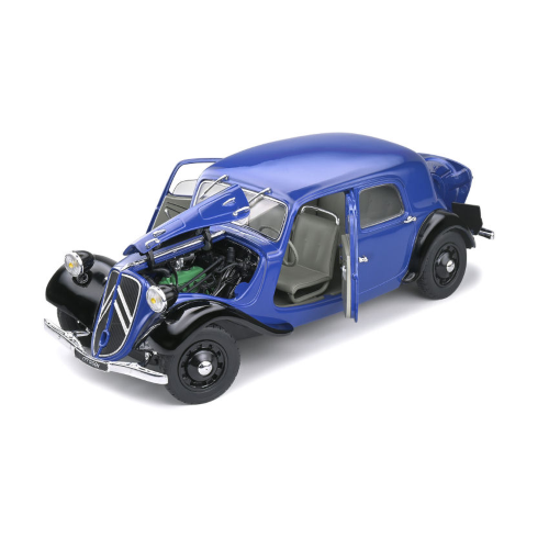 CITROEN TRACTION 7 BI-TON DARK BLUE/BLACK 1:18 Solido Auto d'Epoca Modellino