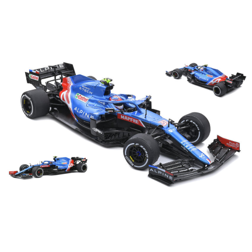 ALPINE A521 ESTEBAN OCON 2021 N.31 HUNGARY GP 1:18 Solido Formula 1 Modellino