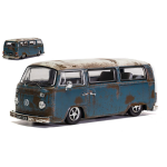VW CAMPERVAN TYPE 2 BAY WINDOW 1962 CAMPER RAT LOOK 1:43 Vanguards Auto Stradali Modellino