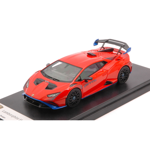 LAMBORGHINI HURACAN STO LP640-2 2021 ORANGE/BLUE 1:43 Looksmart Auto Stradali Modellino