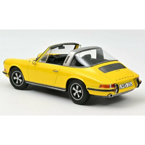 PORSCHE 911 E TARGA 1969 YELLOW 1:18 Norev Auto Stradali Modellino
