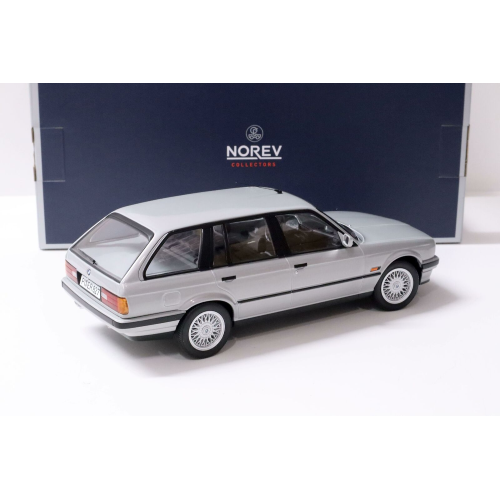 BMW 325 TOURING 1991 SILVER 1:18 Norev Auto Stradali Modellino