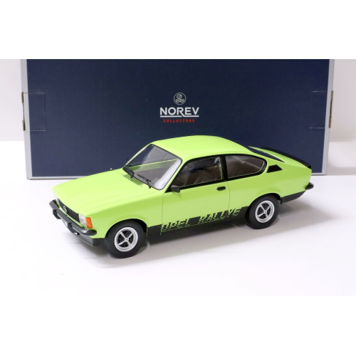 OPEL KADETT RALLYE 2.0 E 1977 GREEN 1:18 Norev Auto Stradali Modellino