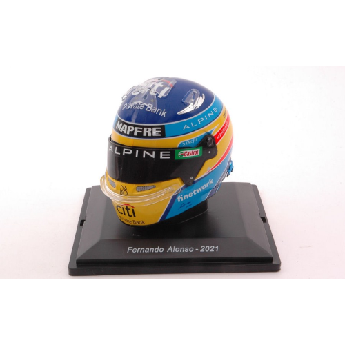 CASCO FERNANDO ALONSO ALPINE 2021 1:5 Spark Model Caschi Modellino