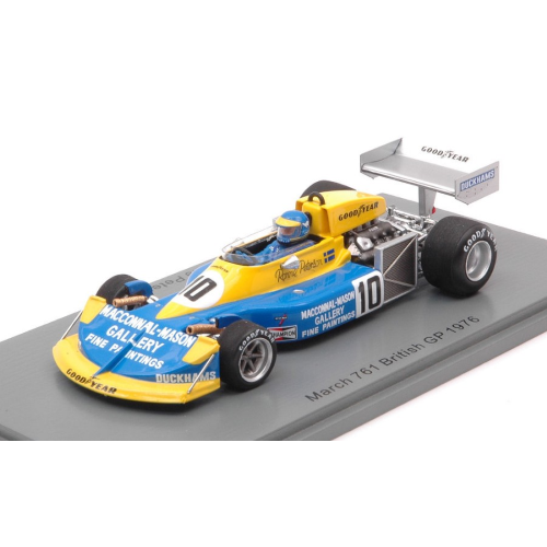 MARCH 761 RONNIE PETERSON 1976 N.10 BRITISH GP 1:43 Spark Model Formula 1 Modellino