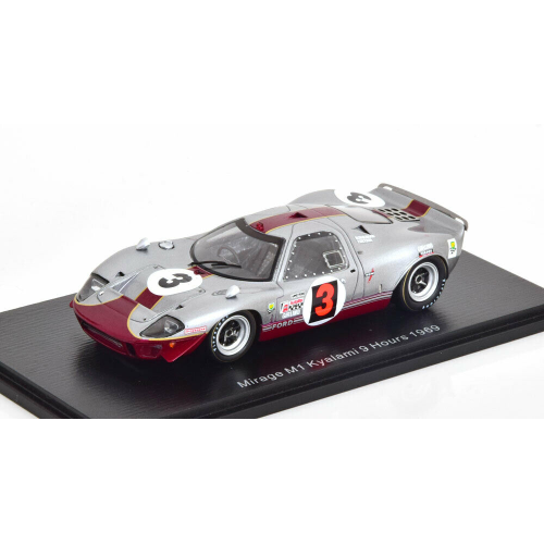 MIRAGE M1 N.3 9H KYALAMI 1969 M.HAILWOOD-P.GETHIN 1:43 Spark Model Auto Competizione Modellino