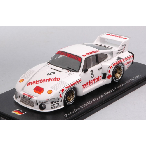 PORSCHE 935/80 N.9 WINNER MAINZ DRM 1980 BOB WOLLEK 1:43 Spark Model Auto Competizione Modellino