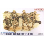 BRITISH DESERT RATS KIT 1:35 Dragon Kit Figure Militari Die Cast Modellino