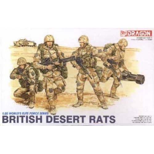 BRITISH DESERT RATS KIT 1:35 Dragon Kit Figure Militari Modellino