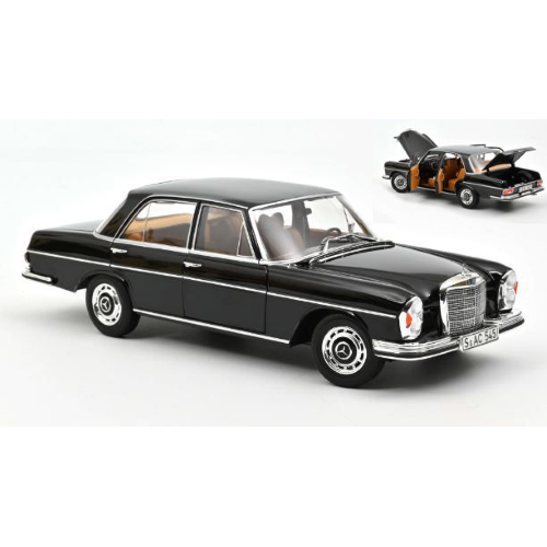MERCEDES 280 SE 1968 BLACK 1:18 Norev Auto Stradali Modellino