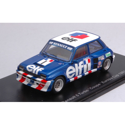 RENAULT 5 TURBO N.1 EUROCUP 1981 JEAN RAGNOTTI 1:43 Spark Model Auto Competizione Modellino