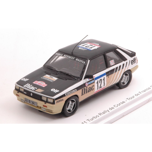 RENAULT 11 TURBO N.121 TDC RALLY FRANCE 1984 J.P.DERIU-J.MARIANI 1:43 Spark Model Auto Rally Modellino