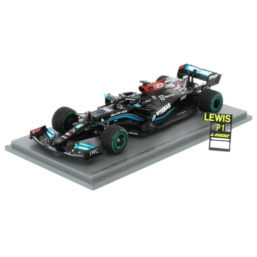 MERCEDES F1 W12 EQ LEWIS HAMILTON 2021 N.44 WINNER RUSSIAN GP W/PIT 1:43 Spark Model Formula 1 Modellino