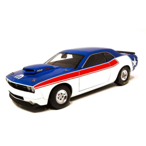 DODGE CHALLENGER S.STOCK CONCEPT 2007 WHITE/BLUE/RED 1:18 Highway 61 Auto Stradali Modellino