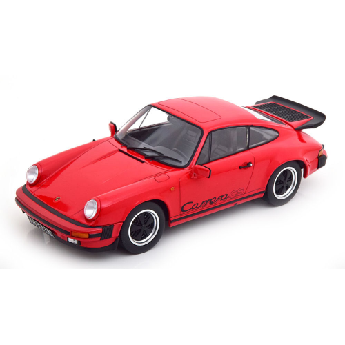 PORSCHE 911 CARRERA 3.2 CLUBSPORT 1989 RED/BLACK 1:18 KK Scale Auto Stradali Modellino