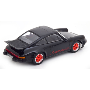 PORSCHE 911 CARRERA 3.2 CLUBSPORT 1989 BLACK/RED 1:18 KK Scale Auto Stradali Modellino