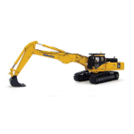ESCAVATORE KOMATSU PC450LC SHORT BOOM WITH BUCKET 1:50 Universal Hobbies Mezzi Industriali Modellino