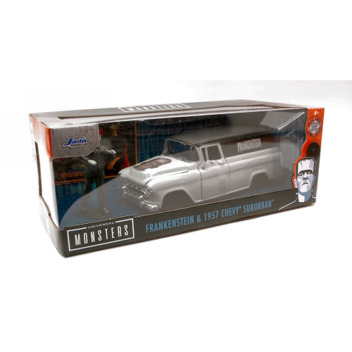 CHEVY SUBURBAN FRANKENSTEIN 1957 1:24 Jada Toys Movie Modellino