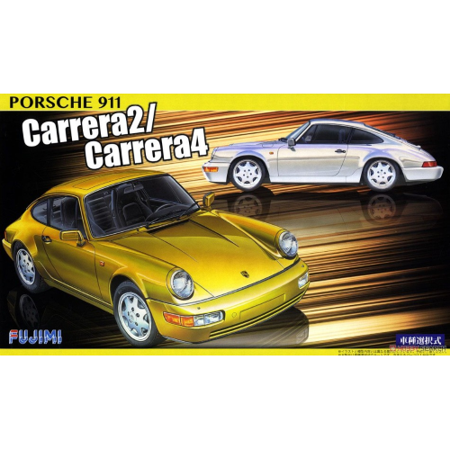 PORSCHE 911 CARRERA 2/CARRERA 4 YELLOW/WHITE KIT 1:24 Fujimi Kit Auto Modellino