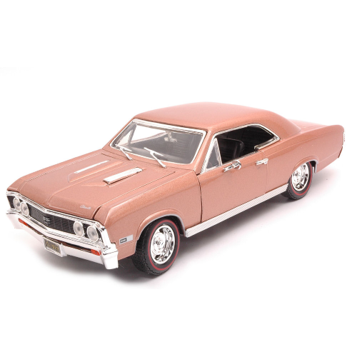 CHEVROLET CHEVELLE SS396 1967 GOLDEN BROWN 1:18 MotorMax Auto Stradali Modellino