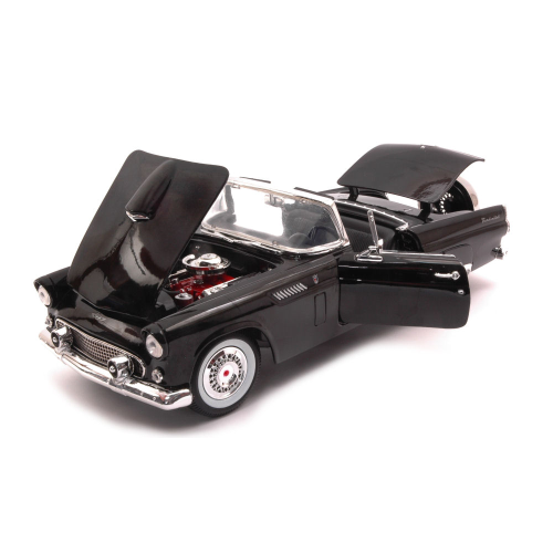 FORD THUNDERBIRD CONVERTIBLE 1956 BLACK 1:18 MotorMax Auto Stradali Modellino