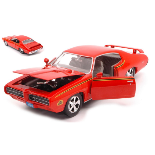 PONTIAC GTO JUDGE 1969 ORANGE 1:24 MotorMax Auto Stradali Modellino