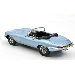 JAGUAR E-TYPE CABRIOLET 1962 BLUE METALLIC 1:12 Norev Auto Stradali Modellino
