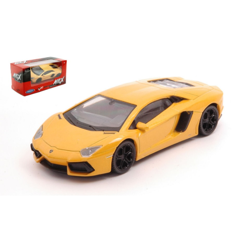 LAMBORGHINI AVENTADOR COUPE' 2011 YELLOW 1:43 Welly Auto Stradali Modellino
